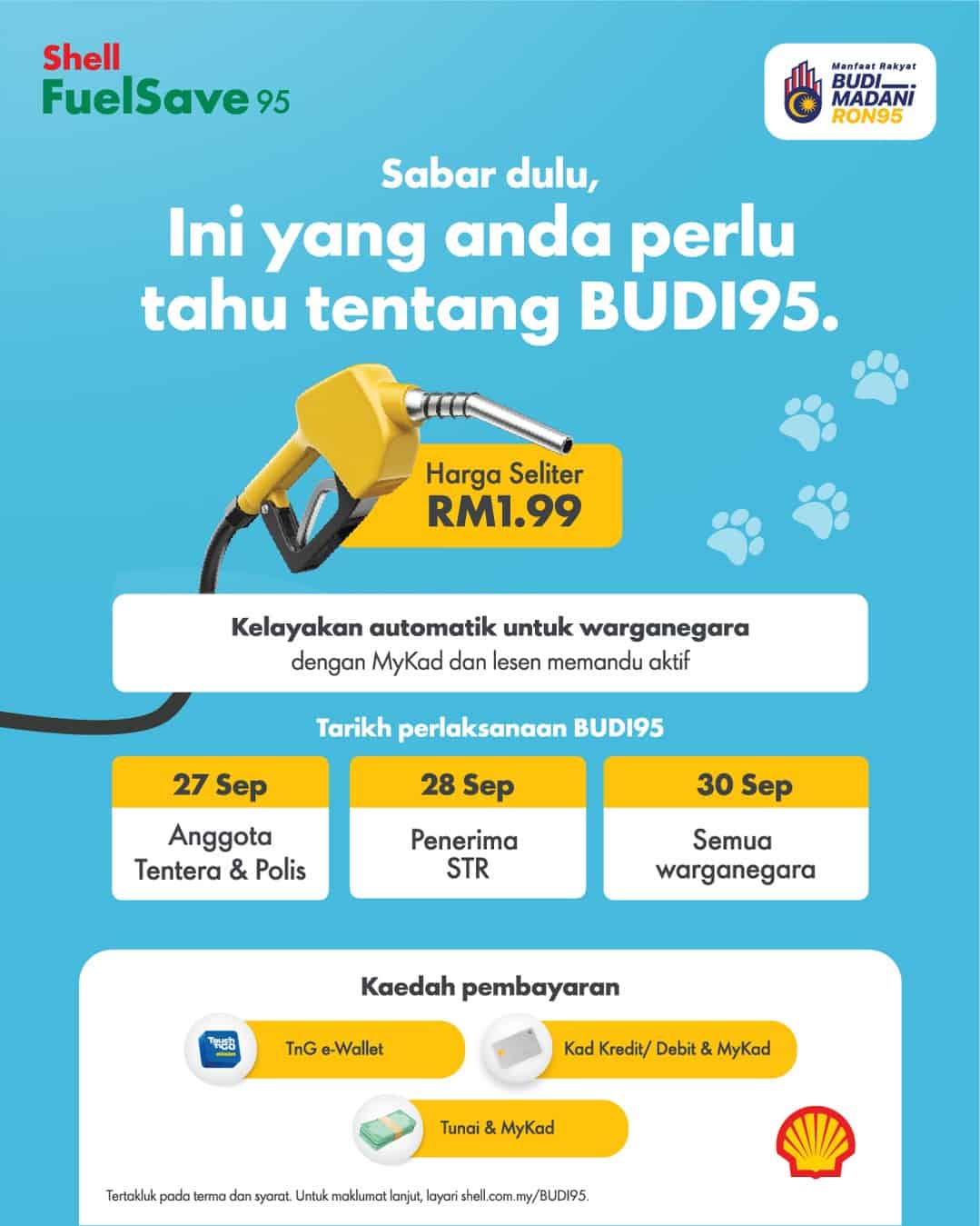 Budi95 Shell – How to Fill Petrol Ron95 in Shell