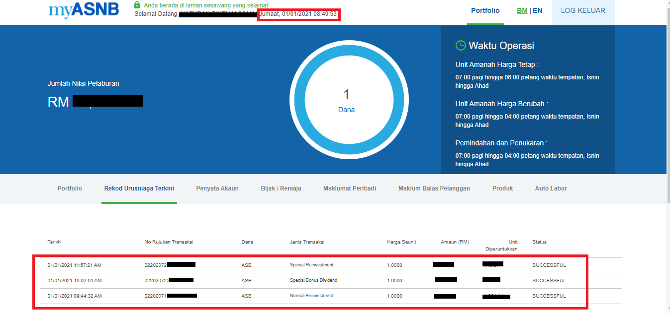 Cara Semakan Dividen ASB Secara Online 2025