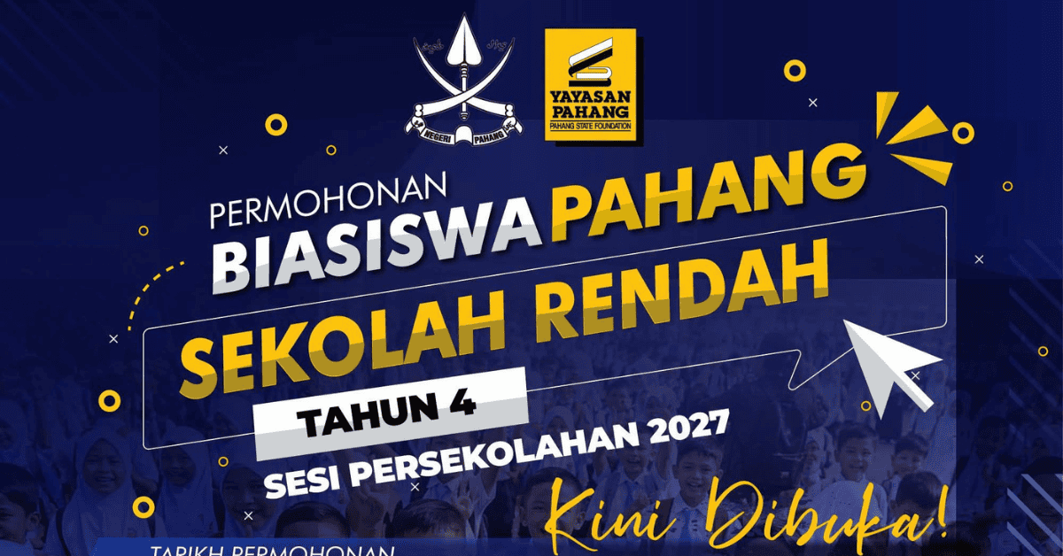Pahang Scholarship Registration (Primary School) 2027 Session