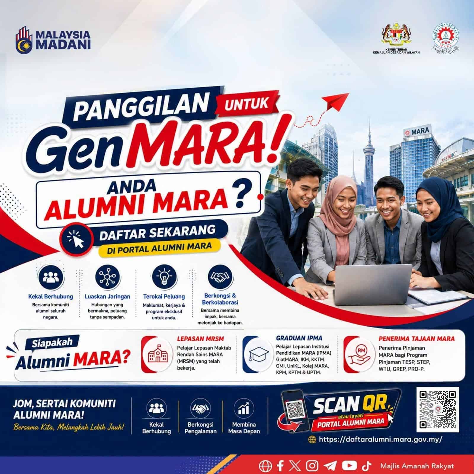 Pernah Belajar Bawah MARA? – Jom Daftar Portal Alumni MARA