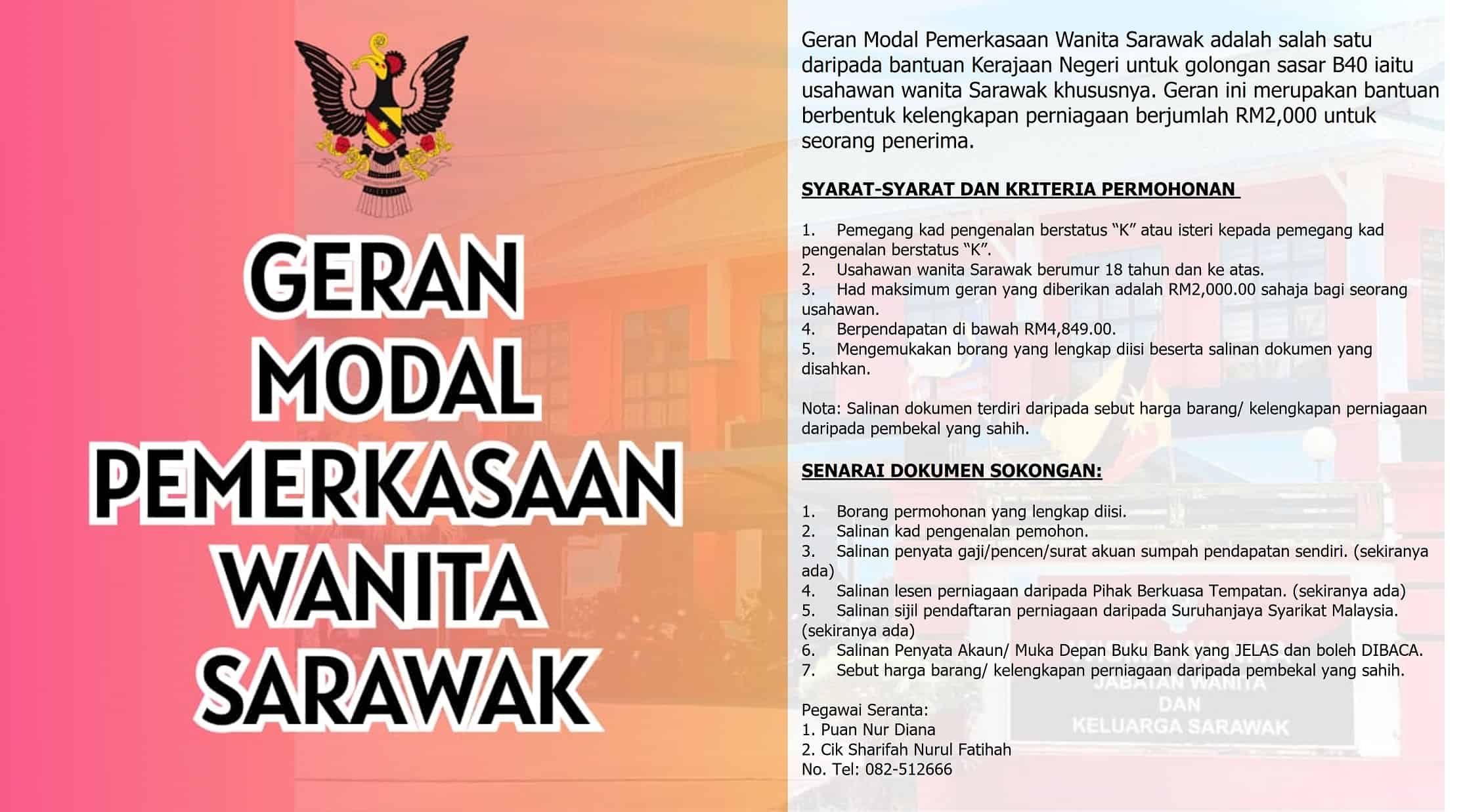 Geran Modal Pemerkasaan Wanita Sarawak