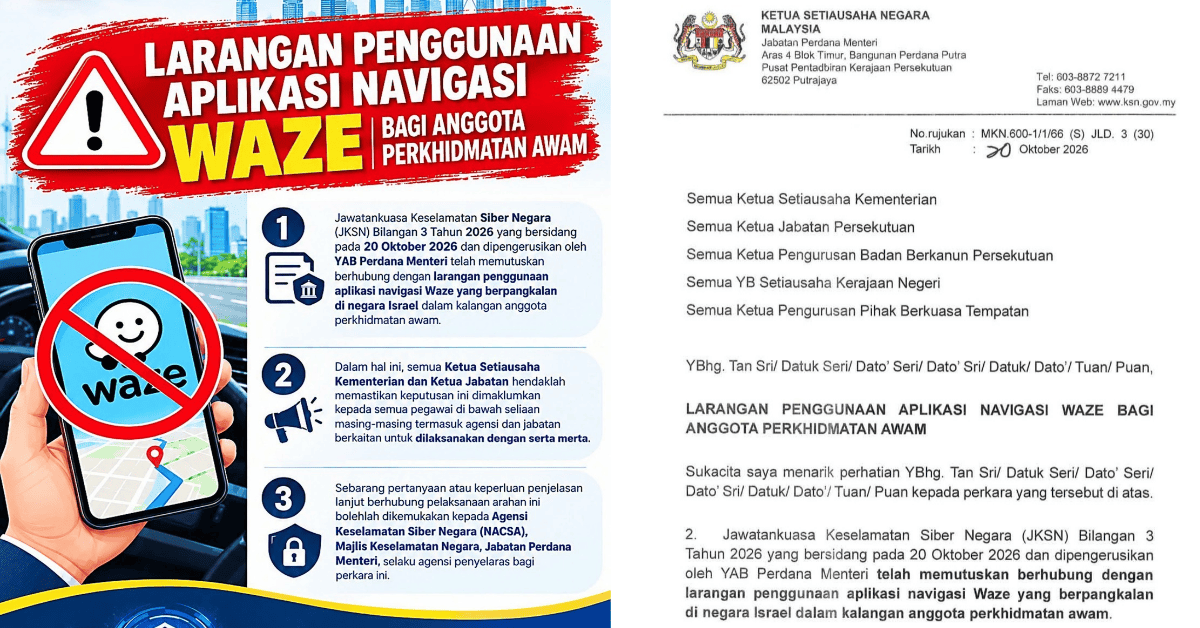 Larangan Penggunaan Aplikasi Waze – Sebab & Aplikasi Alternatif